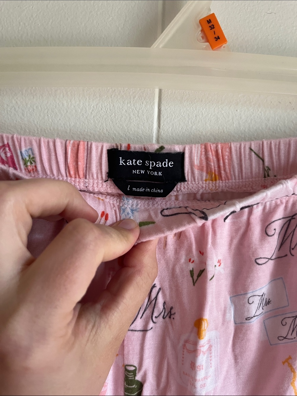 Kate Spade New York With Love Bridal Modal Jersey Short Sleeve Pajama Set Sz L - Picture 11 of 11